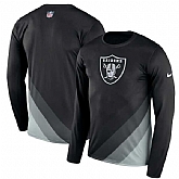 Oakland Raiders Nike Black Sideline Legend Prism Performance Long Sleeve T-Shirt,baseball caps,new era cap wholesale,wholesale hats